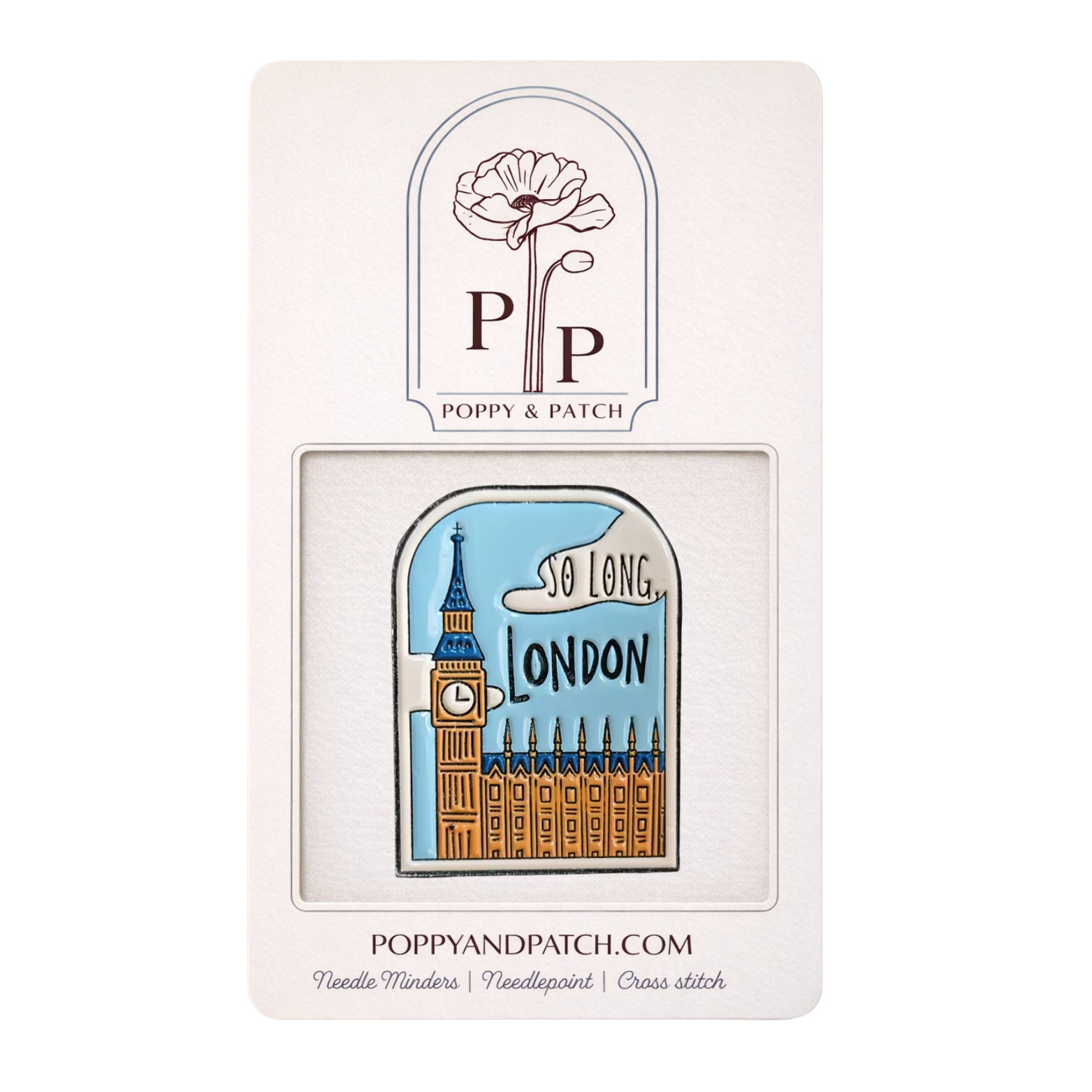 Taylor Swift So Long, London Needle Minder – Needle Holder – Needlepoint Cross Stitch & Embroidery