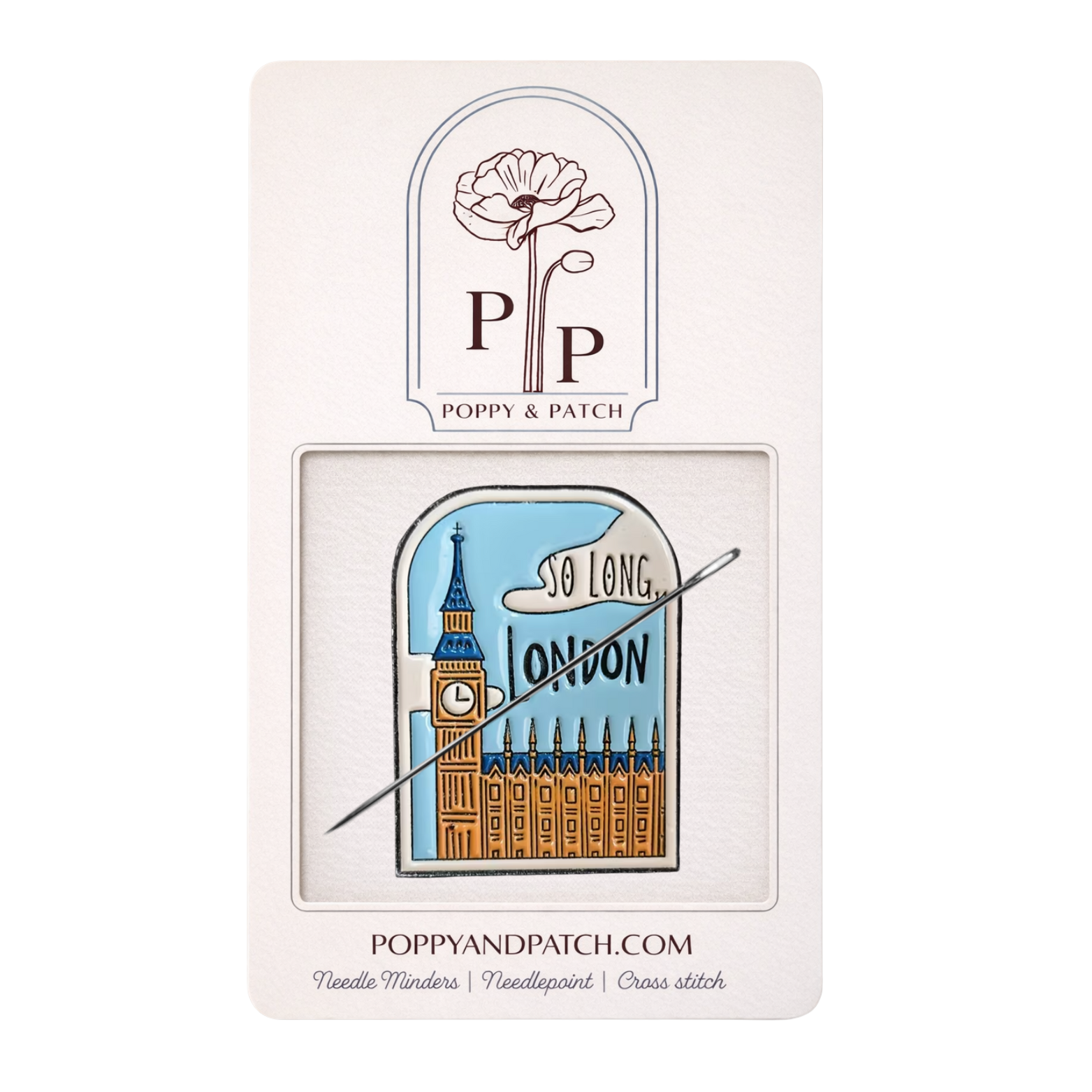 Taylor Swift So Long, London Needle Minder – Needle Holder – Needlepoint Cross Stitch & Embroidery