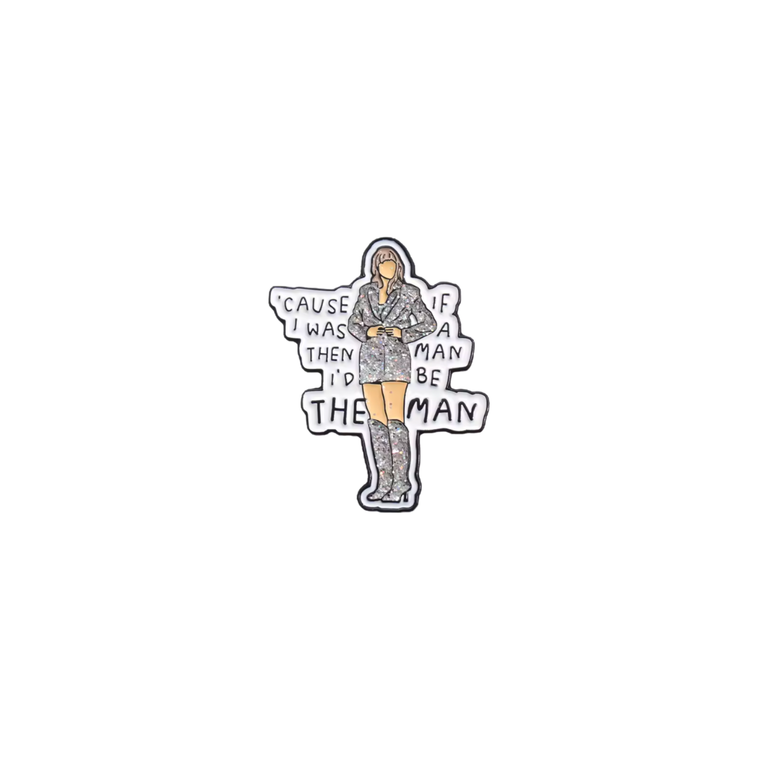 Taylor Swift “The Man” Needle Minder – Needle Holder – Needlepoint Cross Stitch & Embroidery