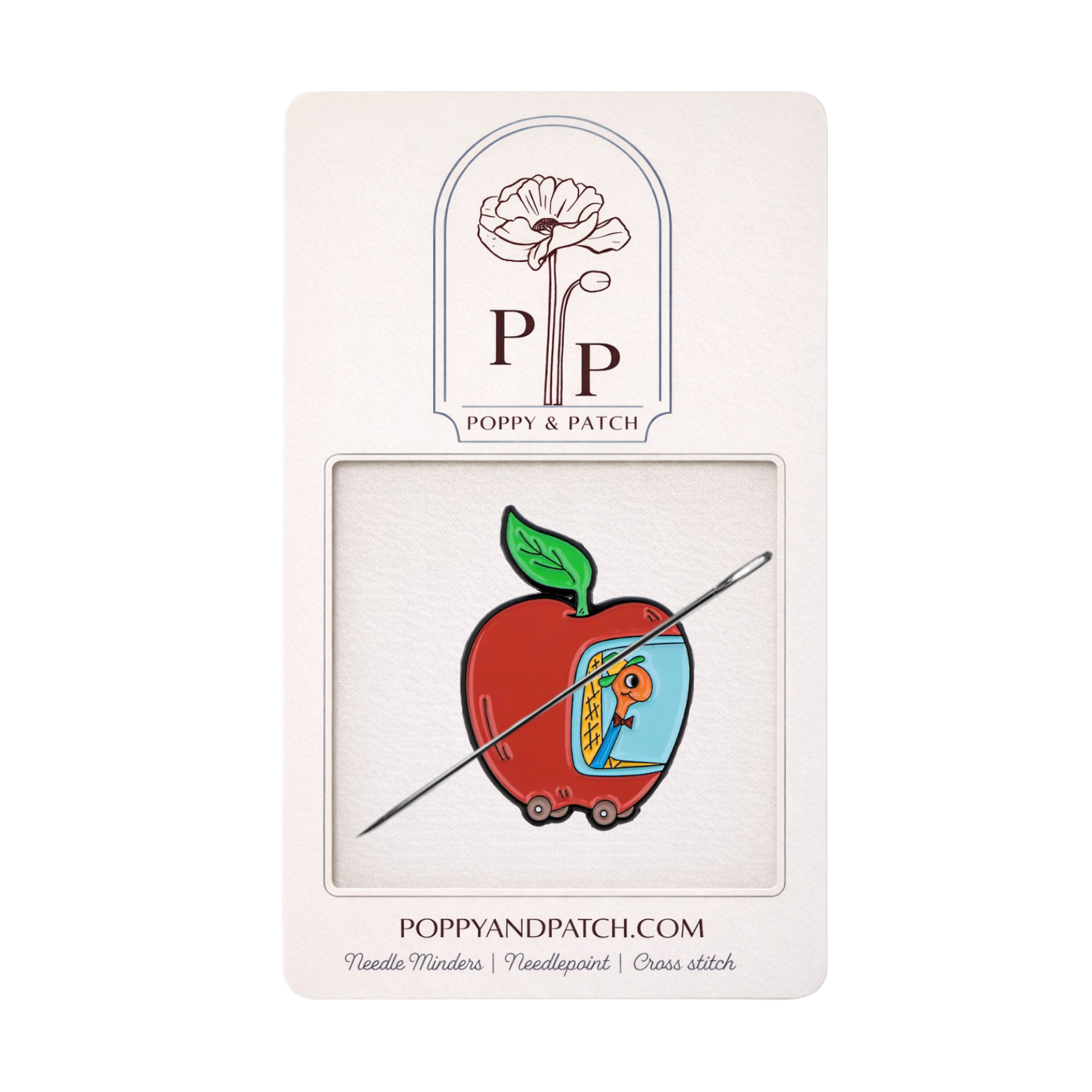 The Busy World of Richard Scarry Apple Car Needle Minder Needlepoint Cross Stitch & Embroidery