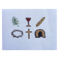 The Easter Story Needlepoint Canvas – Hand-Painted Religious Easter Design