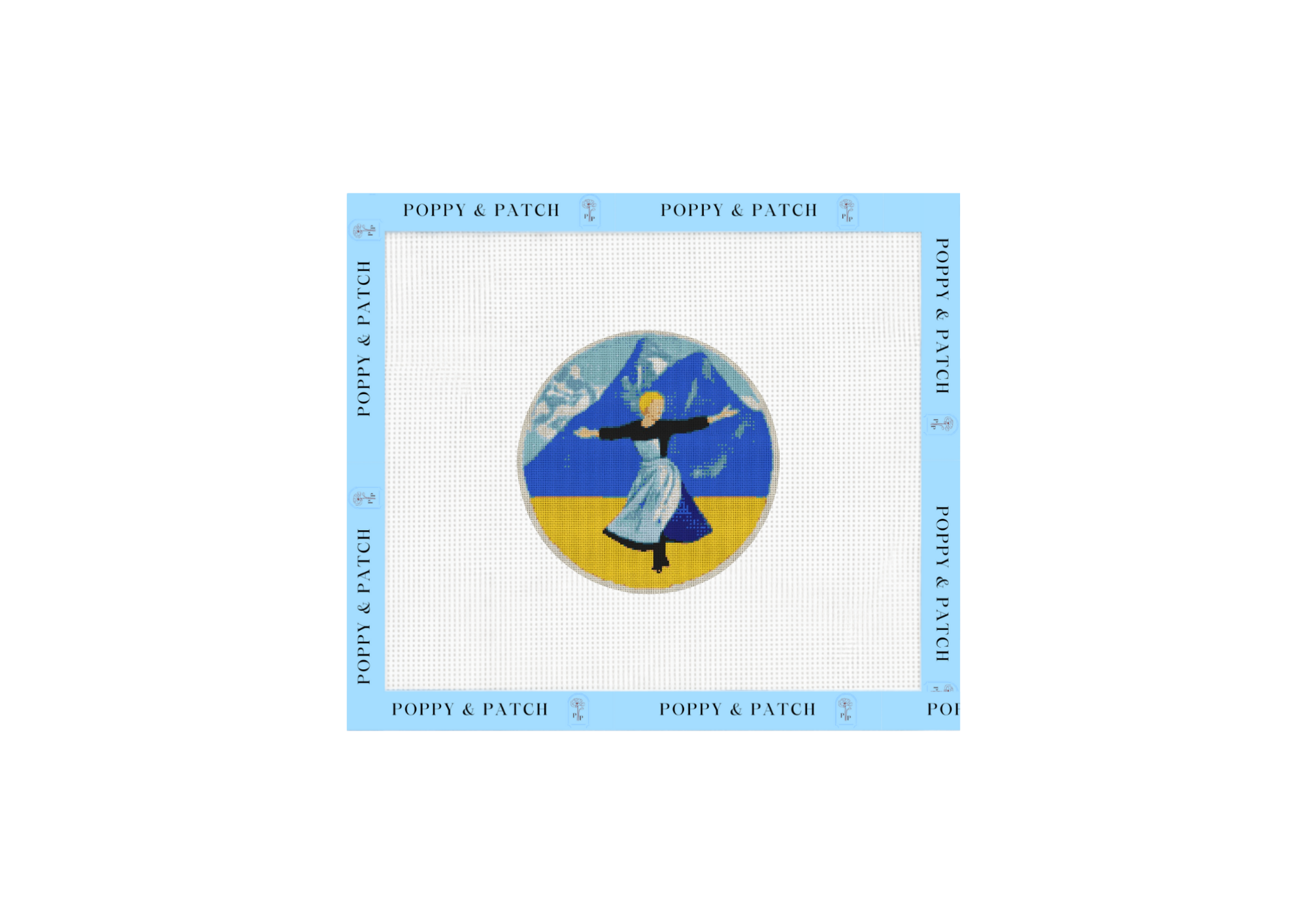 Sound of Music The Hills Are Alive Needlepoint Canvas