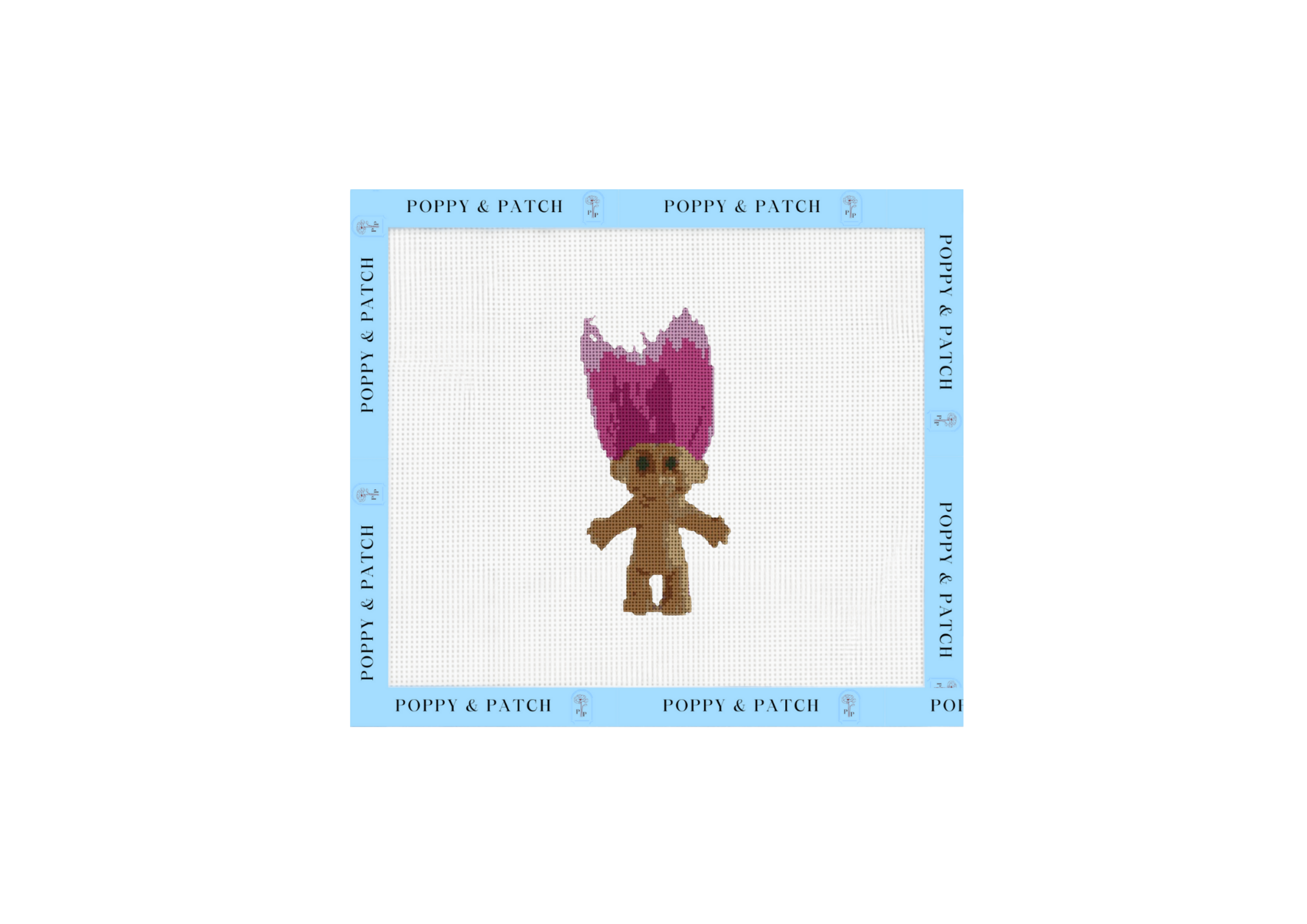 Troll Doll Needlepoint Canvas