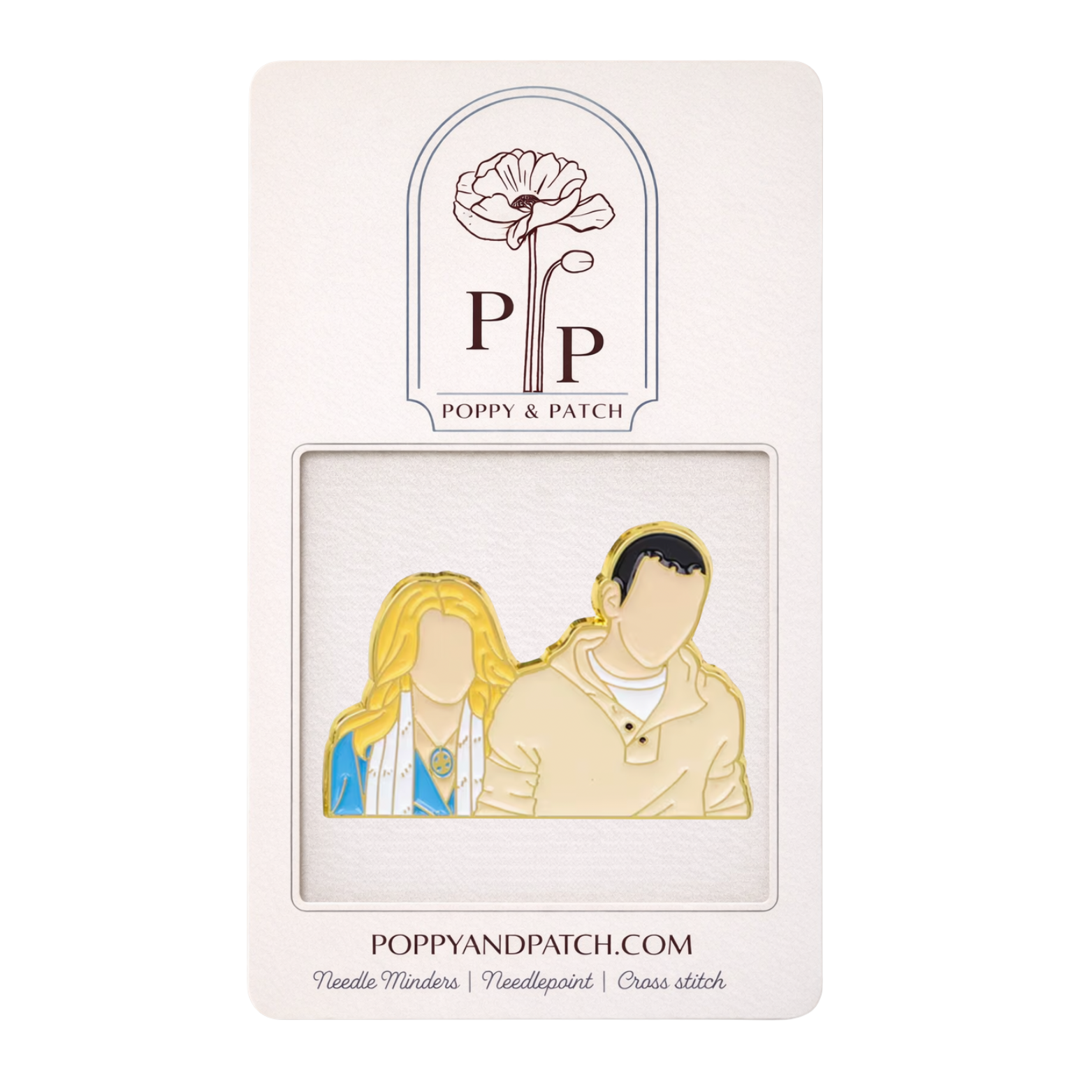 Twilight, Rosalie & Emmett Cullen Needle Minder – Needle Holder – Needlepoint Cross Stitch & Embroidery