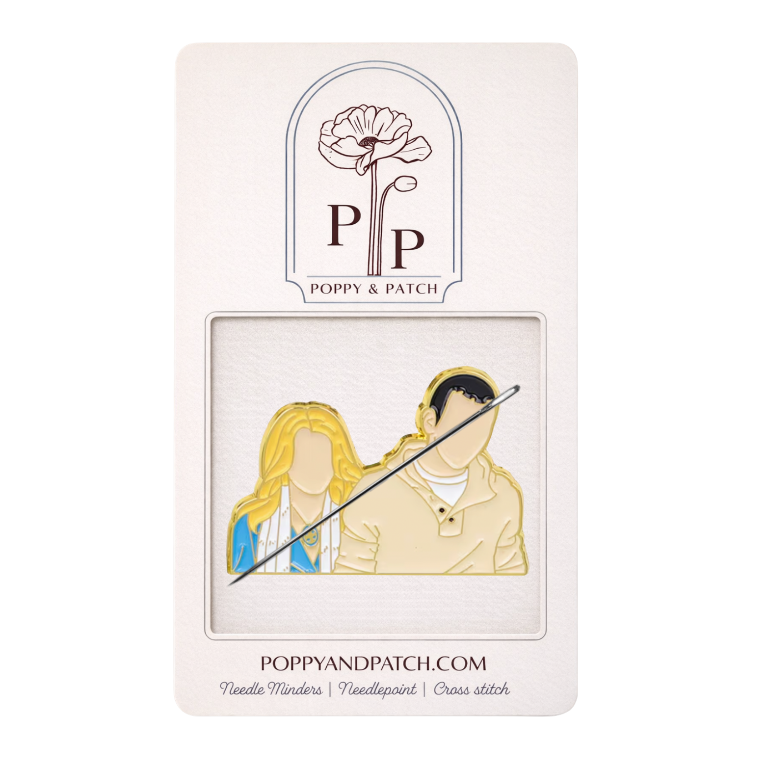 Twilight, Rosalie & Emmett Cullen Needle Minder – Needle Holder – Needlepoint Cross Stitch & Embroidery