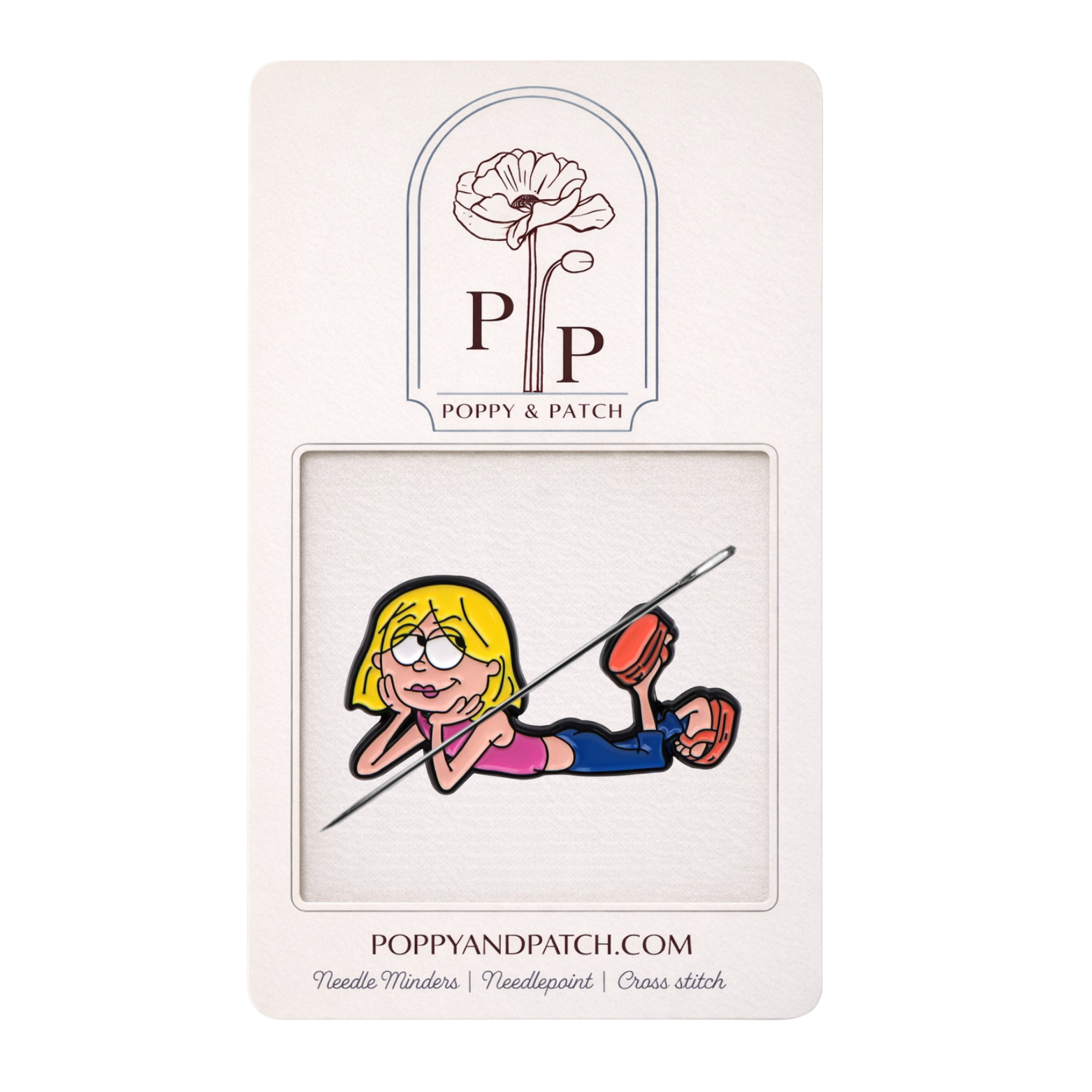 Lizzie McGuire Inspired Needle Minder – Needle Holder – Needlepoint Cross Stitch & Embroidery