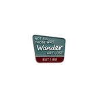 Not All Those Who Wander Are Lost Needle Minder – Needle Holder – Needlepoint Cross Stitch & Embroidery