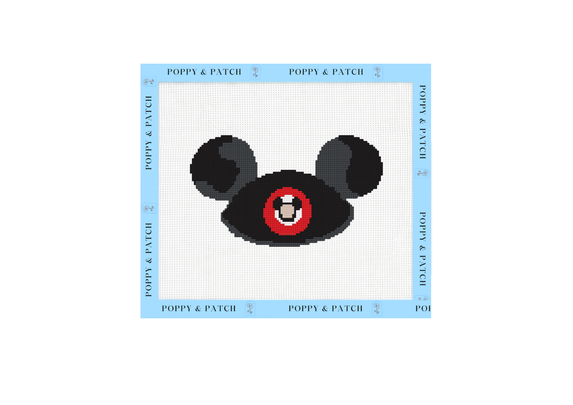 Vintage Mickey Ears Needlepoint Canvas