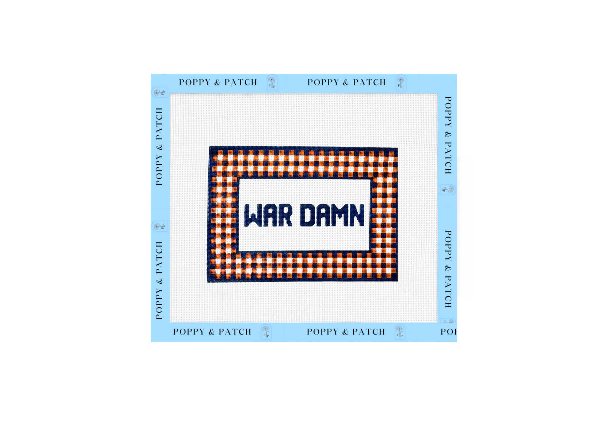 War Eagle – Auburn Inspired Needlepoint Canvas