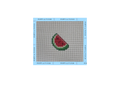 Watermelon Key Fob/Bag Tag Needlepoint Canvas