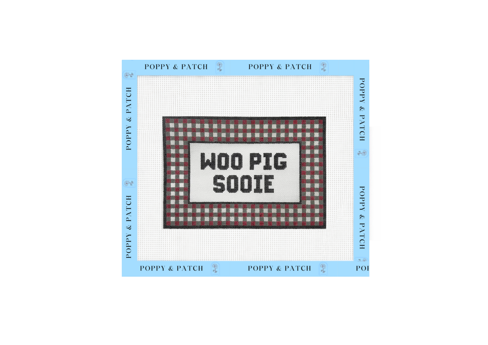 Woo Pig Sooie - University of Arkansas Needlepoint Canvas