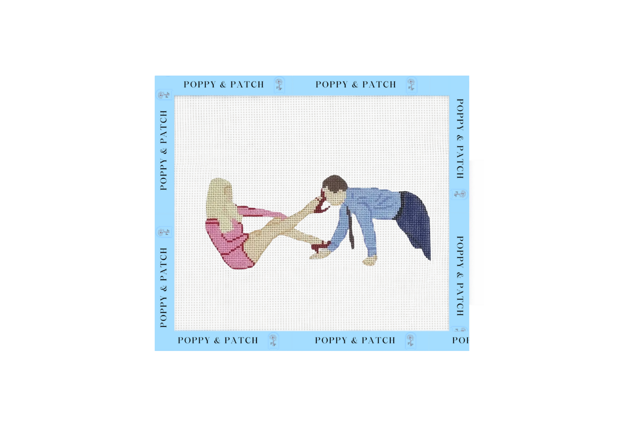 Wolf of Wall Street Needlepoint Canvas